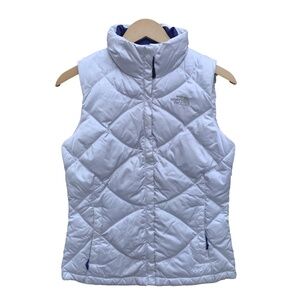 The North Face White Women's Extra Small Goose Down 550 Quilted Puffer Vest
